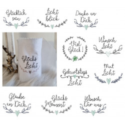 ADVENTSKALENDER 24. Dezember - Stickdatei - ITH Mini Lichtbeutel Vol. 1